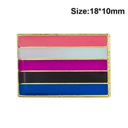 LGBT Rainbow Color Metal Pin - Wnkrs