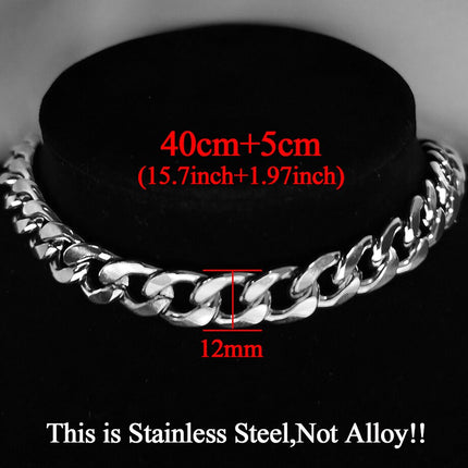 Men's Thick Cuban Link Chain Choker - Wnkrs