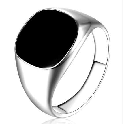 Classic Black Enamel Ring - Wnkrs