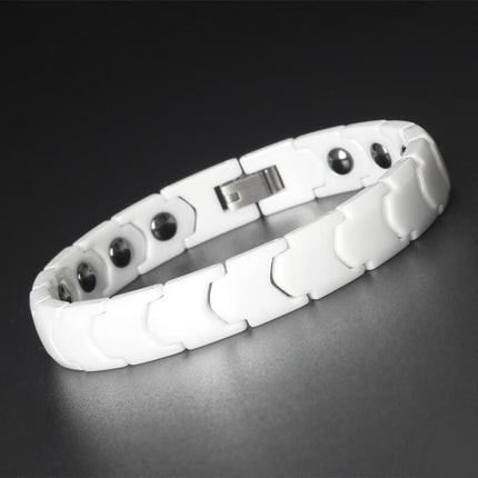 Men's Laconic Design Ceramic Magnetic Bracelet - Wnkrs