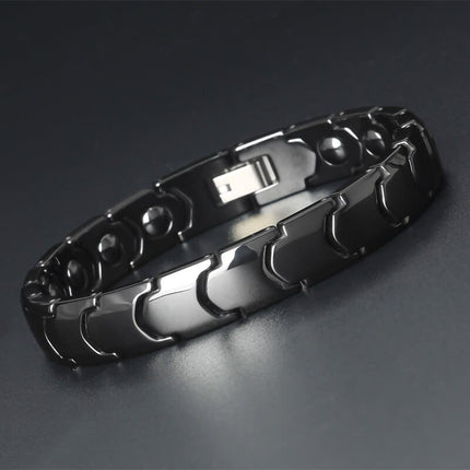 Men's Laconic Design Ceramic Magnetic Bracelet - Wnkrs