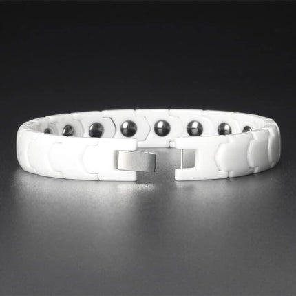 Men's Laconic Design Ceramic Magnetic Bracelet - Wnkrs