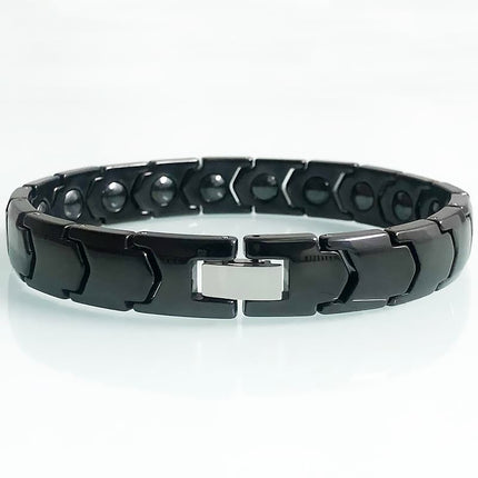 Men's Laconic Design Ceramic Magnetic Bracelet - Wnkrs