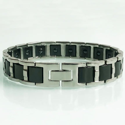 Men's Laconic Design Ceramic Magnetic Bracelet - Wnkrs