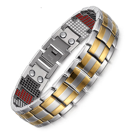 Men's Silver Magnetic Bracelet - Wnkrs