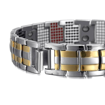 Men's Silver Magnetic Bracelet - Wnkrs