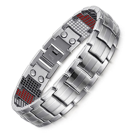 Men's Silver Magnetic Bracelet - Wnkrs