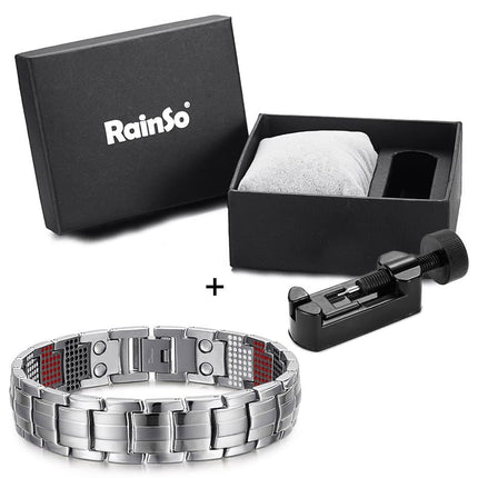 Men's Silver Magnetic Bracelet - Wnkrs
