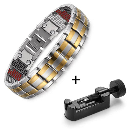 Men's Silver Magnetic Bracelet - Wnkrs