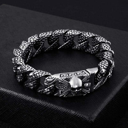 Cuban Stainless Steel Bracelet for Men - Wnkrs