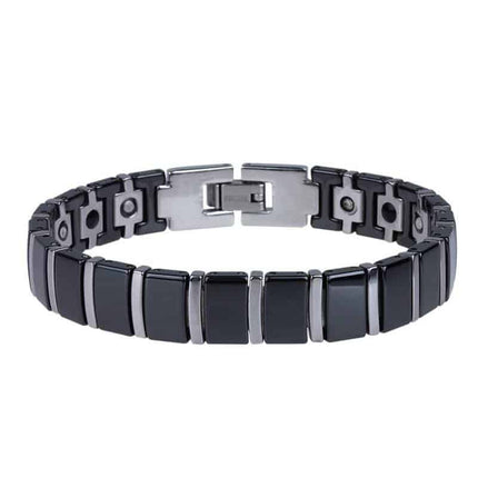 Men's Titanium Steel and Ceramic Magnetic Bracelet - Wnkrs