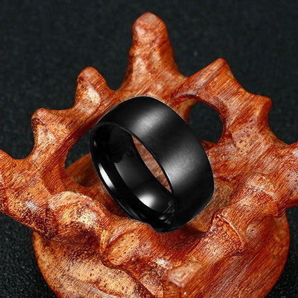 Men's Black Titanium Ring - Wnkrs