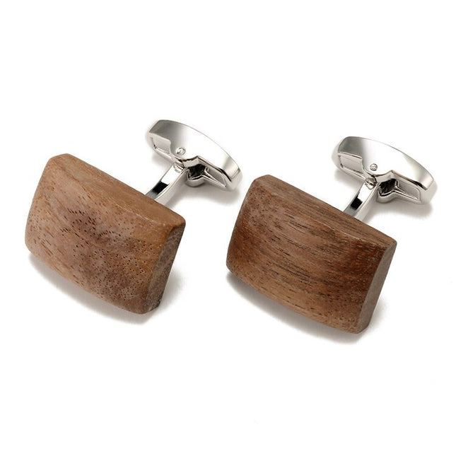 Men's Walnut Wood Cufflinks - Wnkrs