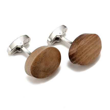 Men's Walnut Wood Cufflinks - Wnkrs