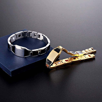 Men's Titanium Steel and Carbon Fiber Magnetic Bracelet - Wnkrs