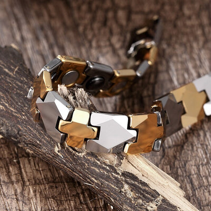 Men's Puzzle Design Titanium Steel Bracelet - Wnkrs