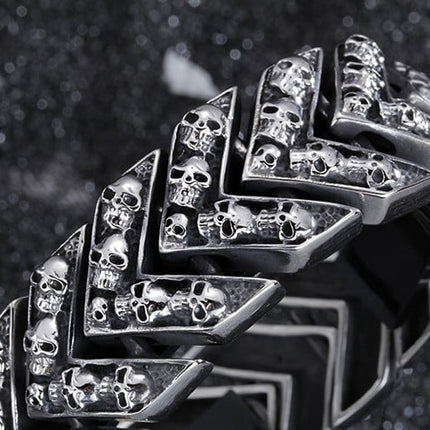 Rock Style Stainless Steel Skulls Men's Bracelet - wnkrs