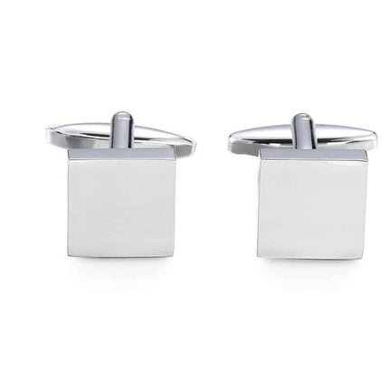 Men's Minimalistic Silver Cufflinks - Wnkrs