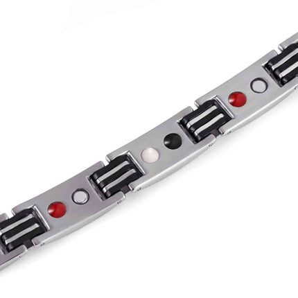 Men's Carbon Fiber Detail Magnetic Bracelet - Wnkrs