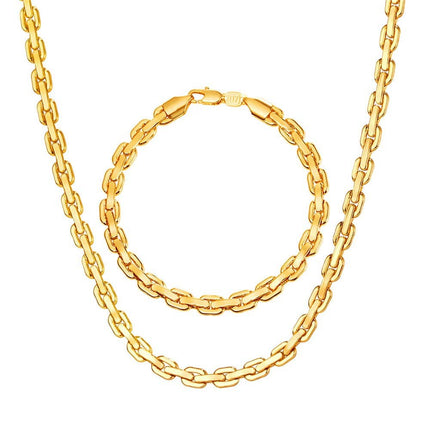 Chainlink Bracelet and Necklace Set - Wnkrs