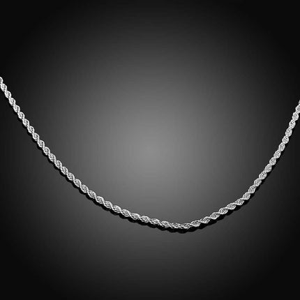 Men's Twist Rope Chain Necklace - Wnkrs