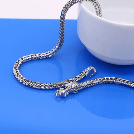 Men's 925 Silver Dragon Necklace - Wnkrs