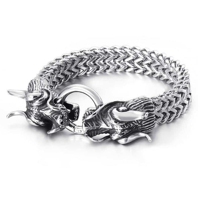 Dragon Stainless Steel Bracelet for Men - Wnkrs
