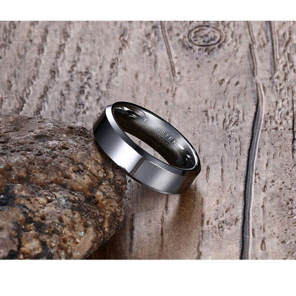Men's Simple Tungsten Carbide Ring - Wnkrs