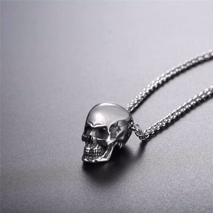 Men's Stainless Steel Skull Pendant - Wnkrs