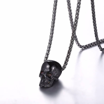 Men's Stainless Steel Skull Pendant - Wnkrs