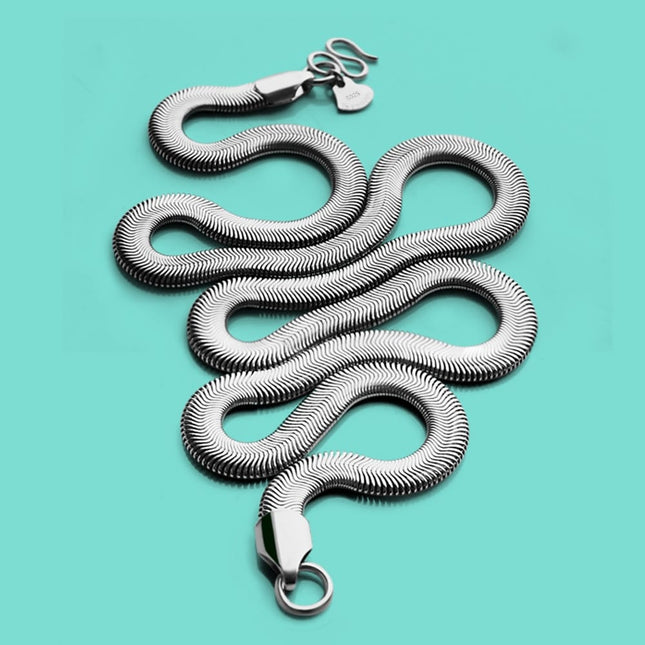 Men's 925 Silver Snake Chain Necklace - Wnkrs