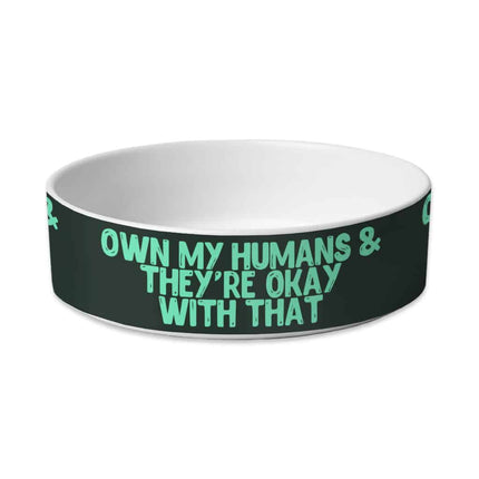 Funny Pet Bowl - Printed Dog Bowl - Cool Pet Food Bowl - wnkrs