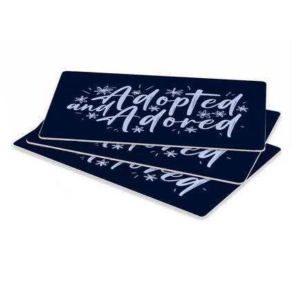 Adopted Pet Food Mat - Cute Anti-Slip Pet Bowl Mat - Trendy Pet Feeding Mat - wnkrs