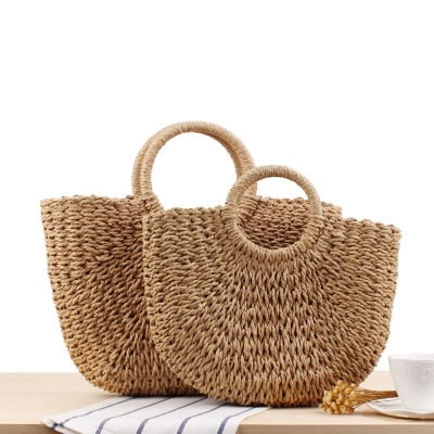 Vintage Styled Straw Bag - Wnkrs