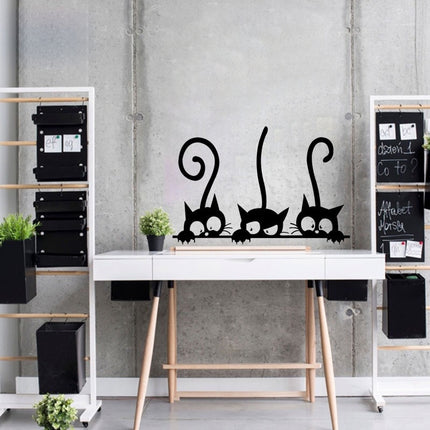Cartoon Cats Living Room Wall Sticker - wnkrs