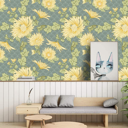 Yellow Daisy Self-Adhesive Wall Sticker - Wnkrs