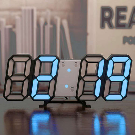 3D LED Digital Alarm Wall Clock - wnkrs