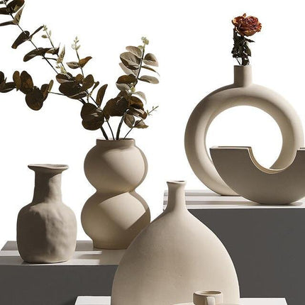 Nordic Style Ceramic Vase for Home Decor - wnkrs