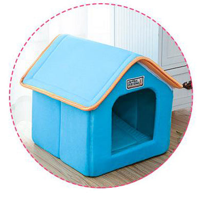 Folding Pet House with Soft Mat - wnkrs