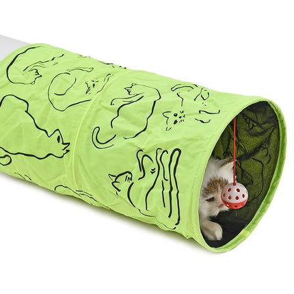 Green Nylon Tunnels For Cats - wnkrs