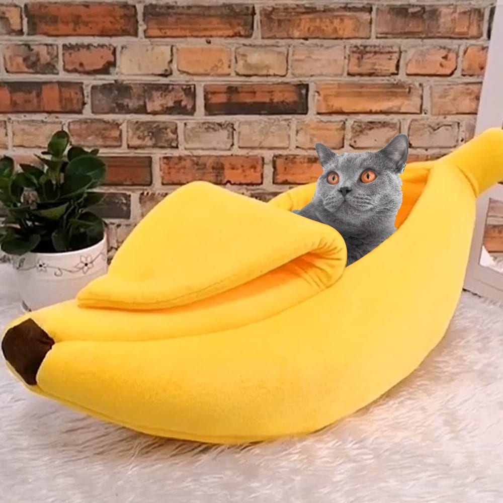 Banana Shaped Bed for Cats