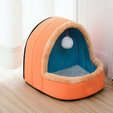 Colorful Plush Pet Bed & House - wnkrs