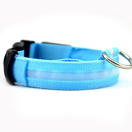 Safety LED Luminous Nylon Collar for Pets - wnkrs