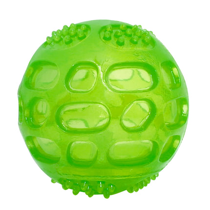 Squeaky Chew Tooth Cleaning Dog's Ball - wnkrs