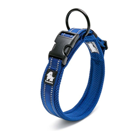 Adjustable Nylon Dog Collars with Reflective Stripes - wnkrs