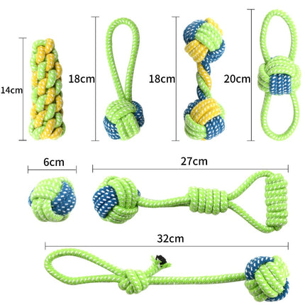 Cotton Rope Toys for Pets 7 pcs Set - wnkrs