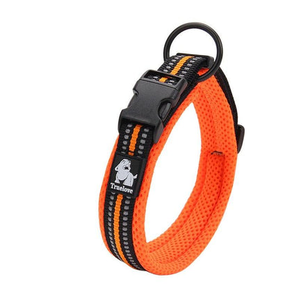 Adjustable Nylon Dog Collars with Reflective Stripes - wnkrs