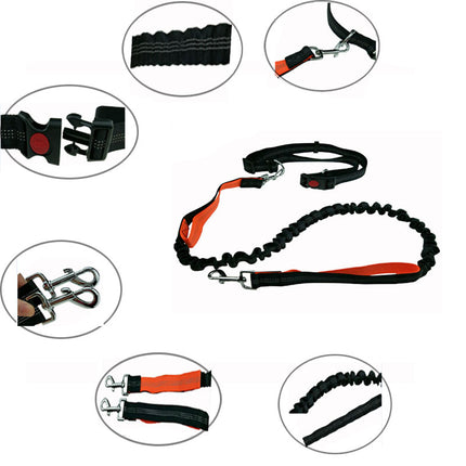 Elastic Dog's Leash with Waist Rope - wnkrs