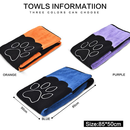 Microfiber Colorful Bath Towel for Pets - wnkrs