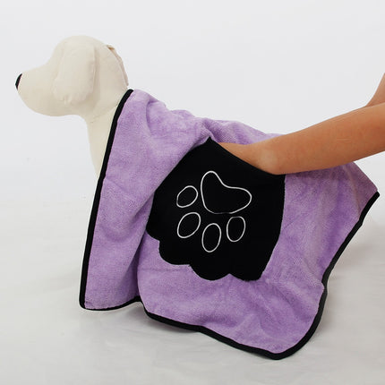 Microfiber Colorful Bath Towel for Pets - wnkrs